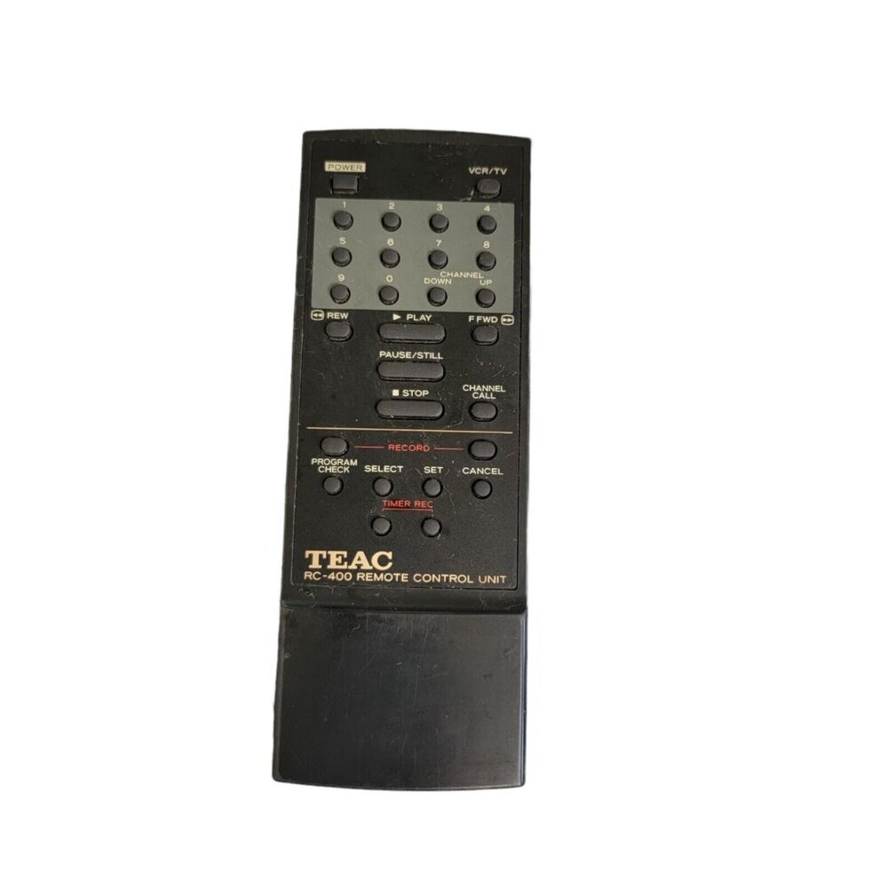 Genuine Teac VCR TV Remote Control RC-400 Tested And Works